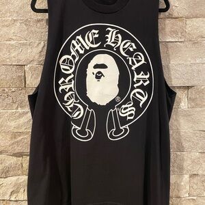 Chrome Hearts Black and White Bathing Ape edition -cutoff custom design-